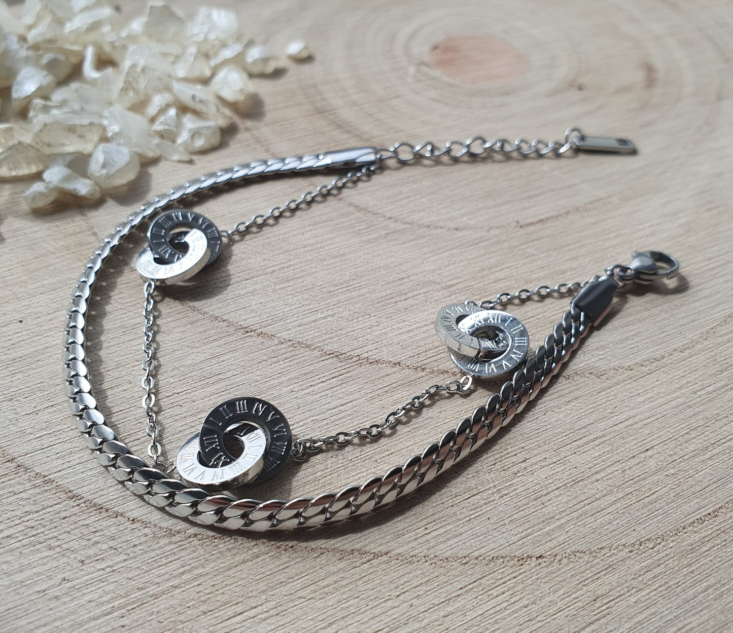 "Cara" Armkette in Silber