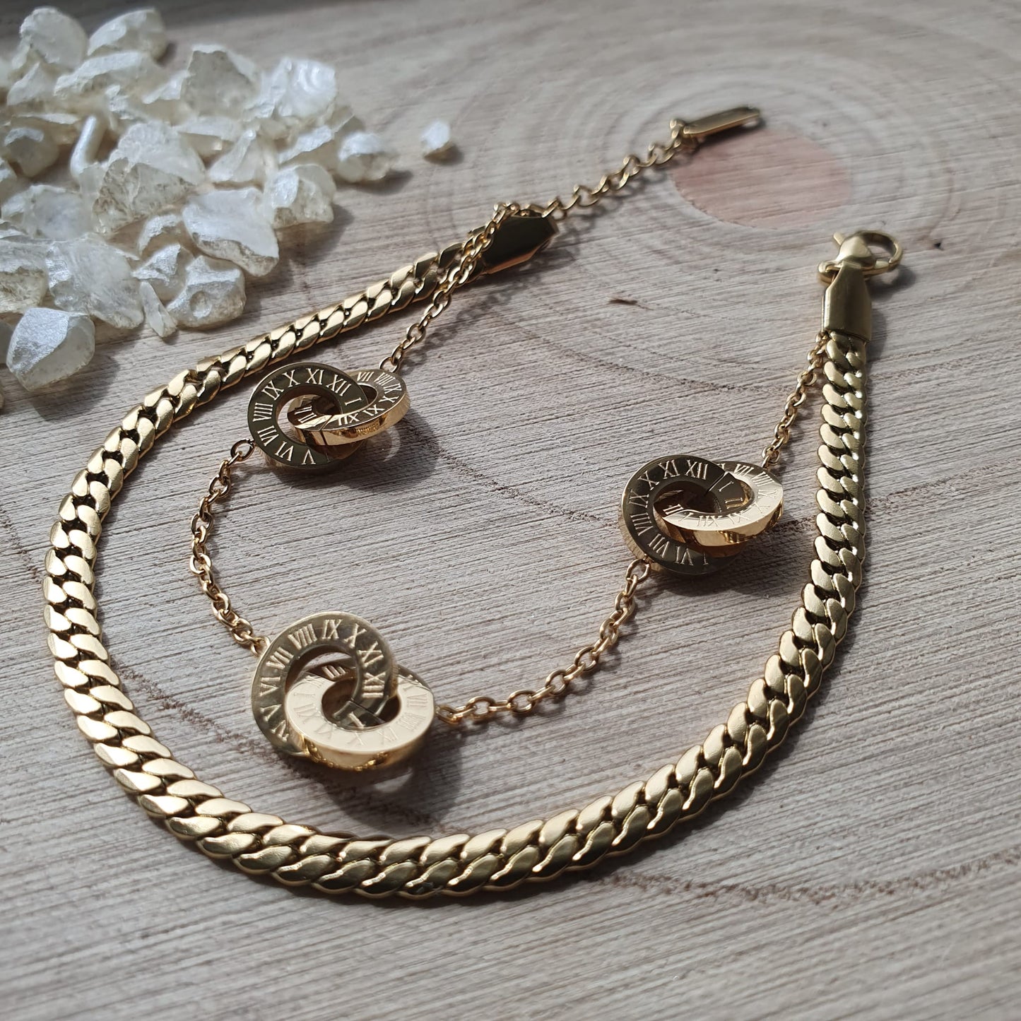 "Cara" Armkette in Gold