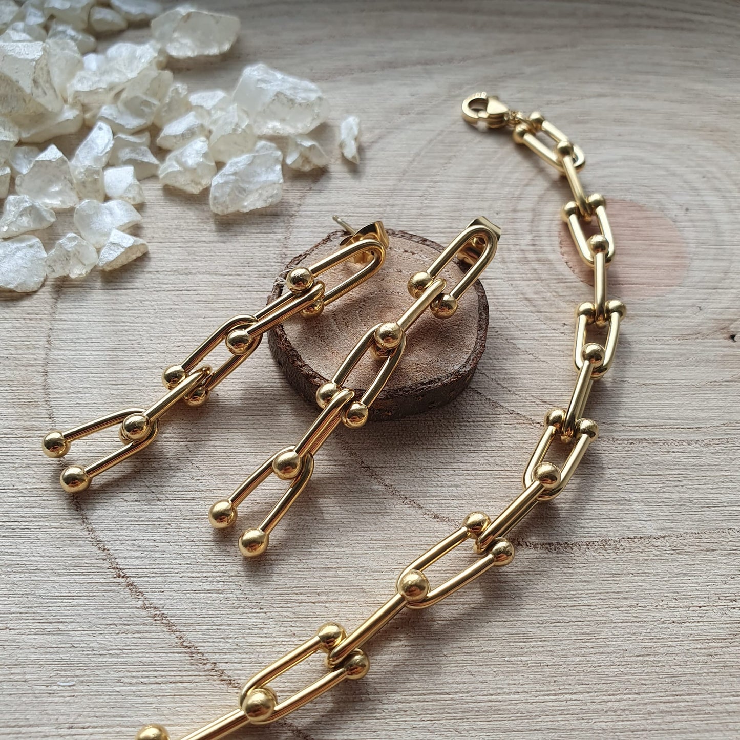 "Alin" Ohrringe in Gold