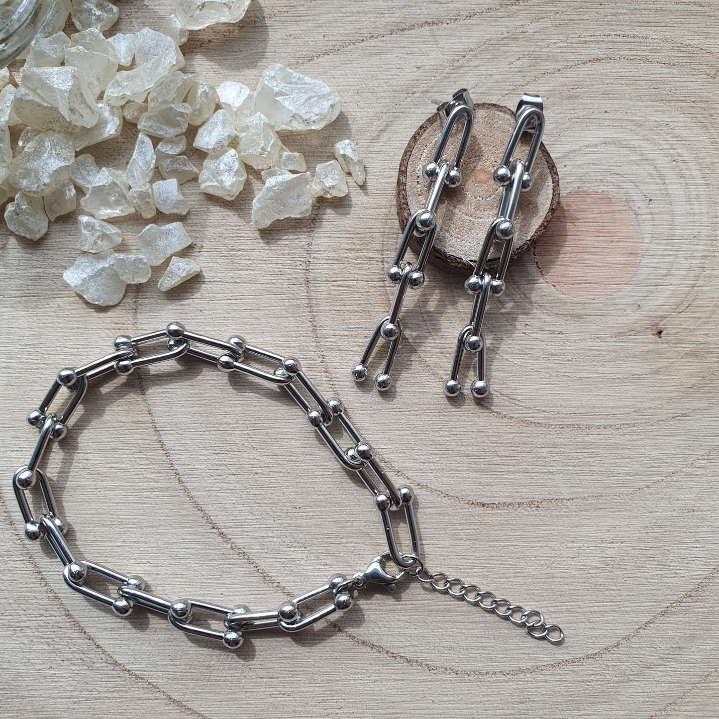 "Alin" Armkette in Silber